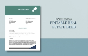 Editable Real Estate Deed Template