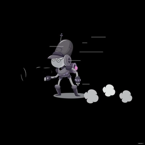 Running Robot Vector