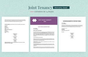 Joint Tenancy Warranty Deed Template
