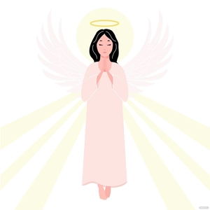 Praying Angel Vector