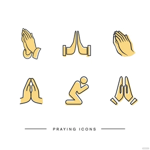 Praying Icon Vector