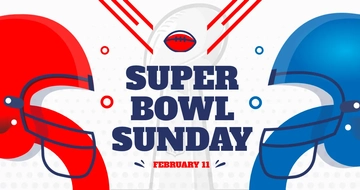 Free Super Bowl Sunday Facebook Post Template to Edit Online