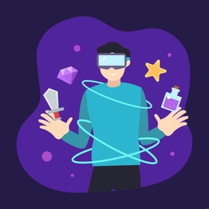 Metaverse Game Illustration