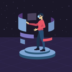 Metaverse Technology Illustration