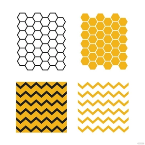 Bee Pattern Vector