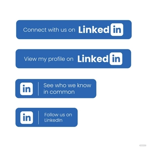 LinkedIn Button Vector
