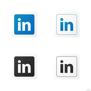 Square LinkedIn Vector