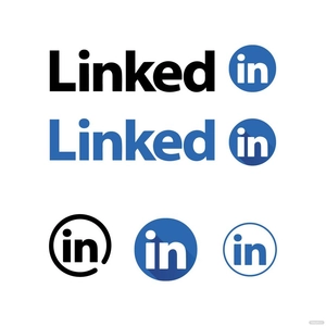 Round LinkedIn Vector