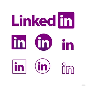LinkedIn Purple Vector