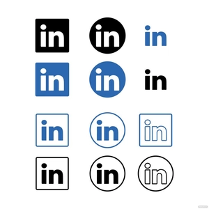 LinkedIn Symbol Vector