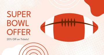 Free Super Bowl Offer Facebook Post Template to Edit Online