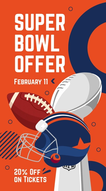 Free Super Bowl Giveaway Instagram Story Template to Edit Online