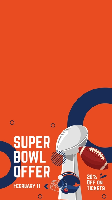 Free Super Bowl Giveaway Snapchat Geofilter Template to Edit Online