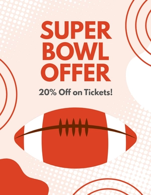 Super Bowl Offer Flyer Template