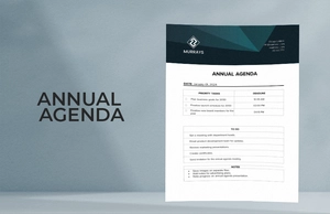 Year / Annual Agenda Template