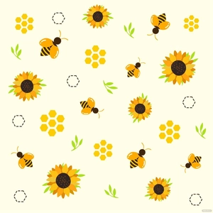 Bee Seamless Vector