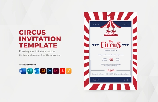 Circus Invitation Template