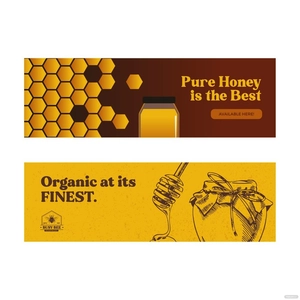 Bee Banner Vector
