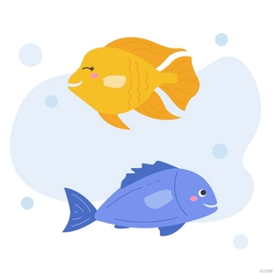 Happy Fish Vector