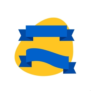 Blue Banner Illustration