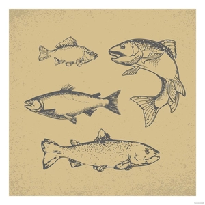 Vintage Fish Vector