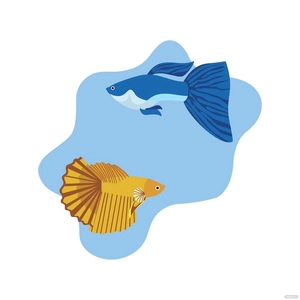 Fighting Fish Vector