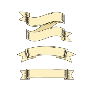 Old School Banner Illustration