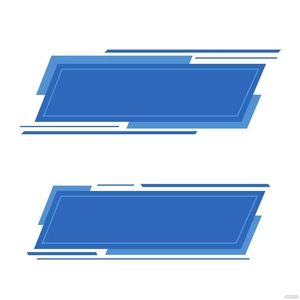 Blue Banner Vector