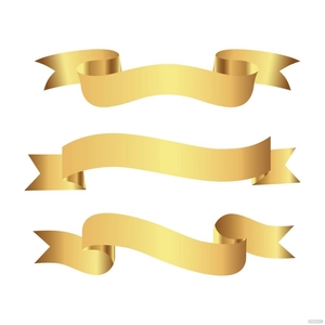 Gold Banner Vector