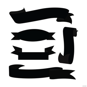 Black Banner Vector