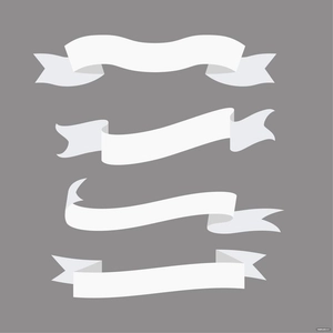 White Banner Vector