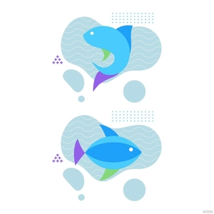 Abstract Fish Vector