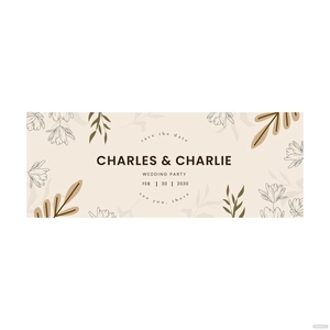 Wedding Banner Vector