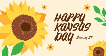 Free Happy Kansas Day Facebook Post Template to Edit Online