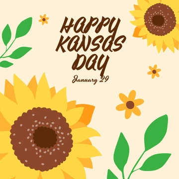 Free Happy Kansas Day Instagram Post Template to Edit Online