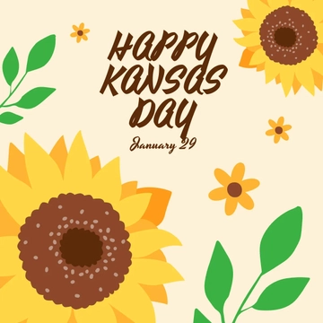 Free Happy Kansas Day Linkedin Post Template to Edit Online