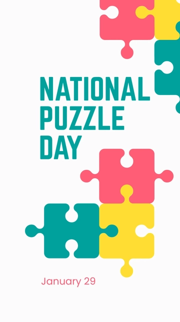 Free National Puzzle Day Instagram Story Template to Edit Online