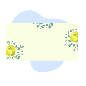 Floral Banner Illustration