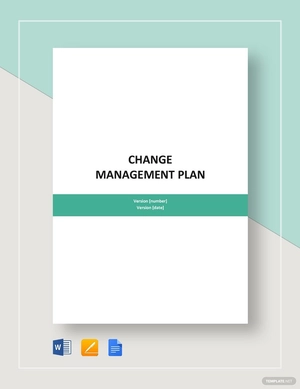 Sample Change Management Plan Template