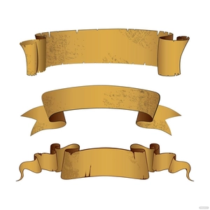 Old Ribbon Banner Vector