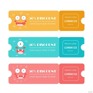 Cute Coupon Vector