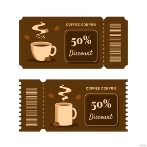 Coffee Coupon Vector