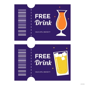 Drink Coupon Vector