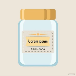 Jar Label Vector