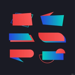 Modern Label Vector
