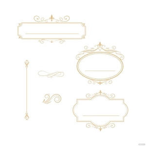 Victorian Label Vector