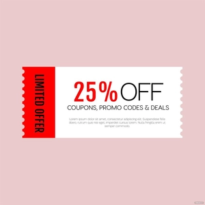 Coupon Offer Vector
