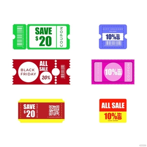 Flat Coupon Vector