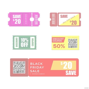 Transparent Coupon Vector
