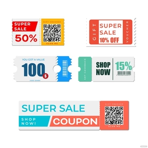 Shopping Coupon Vector